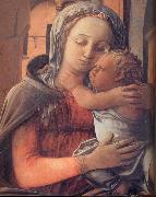 Fra Filippo Lippi Details of Madonna and Child Enthroned Spain oil painting artist
